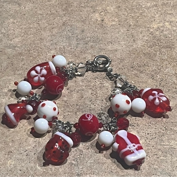 Faux, Costume, Estate Jewelry, Christmas Bracelet - Picture 2 of 6